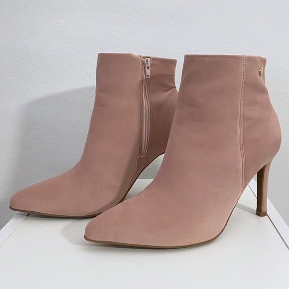 [VIZZANO] Nobuck Nice Glam ROSA heel bootie. Size 7. - Picture 2 of 15